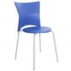 Cadeiras em polipropileno bistr azul